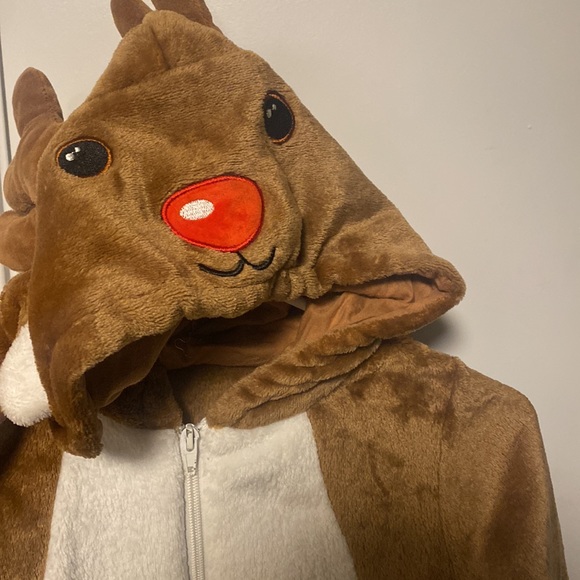 Kids Reindeer Onsie-M - Picture 3 of 8